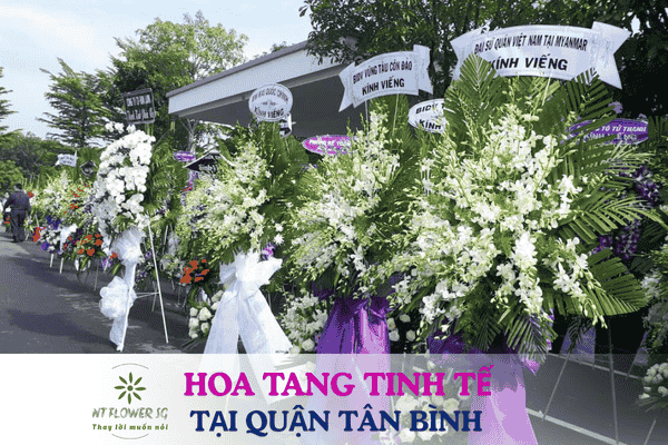 Hoa tang tinh tế, sang trọng tại Quận Tân Bình